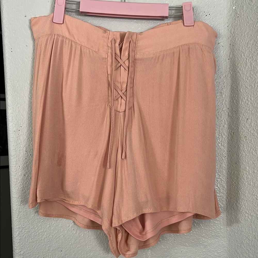 Torrid Peach Blush High Waist Shorts with Relaxed Fit